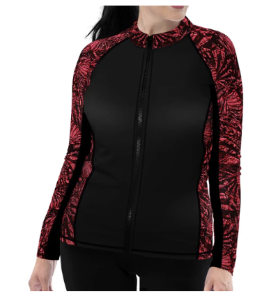 SPACEFISH Lionfish Invasion Zip Rashguard