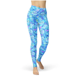 SPACEFISH Turtle Tie Dye Contour Leggings