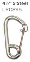 [LR0896] ISC Wire-Gate Carabiner Clip S/S 4,5inch